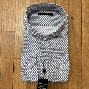 Greyson Evil Eye Woodward Printed Shirt L  (new with tag)
